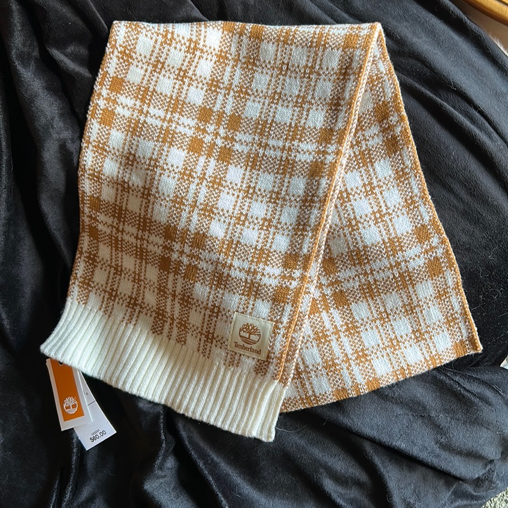 Timberland Buffalo Plaid Scarf NWT
